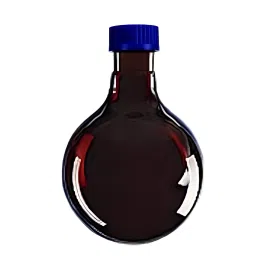 ABGIL Boiling Flask with Screw Cap Round Bottom 20 L Amber Borosilicate Glass, FB-293-12 image 1
