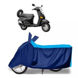 Auto Pearl Two Wheeler Cover for Honda Eterno - Cyan, Blue-image-99