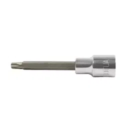 Autofit T-60 Chrome Vanadium Steel 12.7 mm (1/2 Inch) Square Drive Long Torx Bit Socket image 1