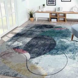 Obsessions Green & Blue Anti-Static Polypropylene Carpet - Large-23