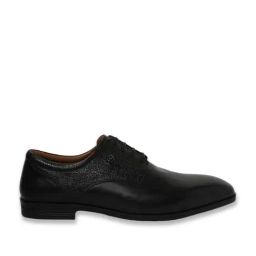 Louis Philippe Men's Black Derby Shoes-image-99