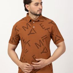BUFFARO Men Typography Printed Polo Collar Cotton T-shirt-image-17