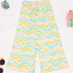 Pantaloons Junior Bright White Multicoloured Pants-image-65