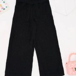Pantaloons Junior Jet Black Black Pants-image-108