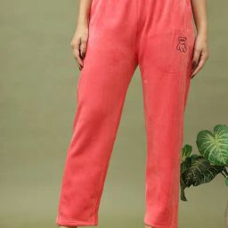 TAG 7 Pink Velvet Regular Lounge Pant-image-90