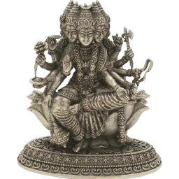 Sri Jagdamba Pearls 800 Silver Devi Gayatri Mata Idol - 58 gm-image-52