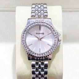 Skylark Women Embellished Bracelet Style Straps Analogue Watch SEO_Deox_Silver_girl_5245-image-5