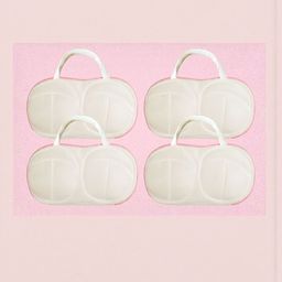 Stylista White 4 Pieces Laundry Wash Bags With Zipper-picture-1