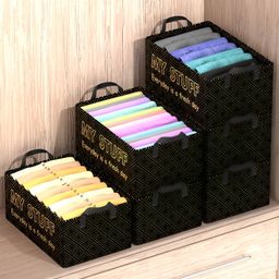 Aura Black Set of 6 Reusable Multi-Utility Organisers-image-15