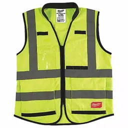 Milwaukee K2424 High Visibility Vest L/XL Yellow/Green, 55FF22-37