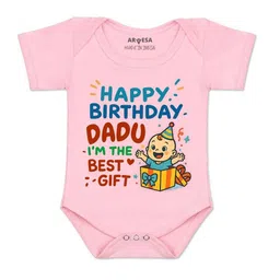 arvesa Happy Birthday Dadu Printed Romper-picture-45