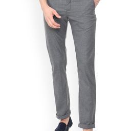 Allen Solly Men Grey Regular Fit Solid Regular Trousers-image-99