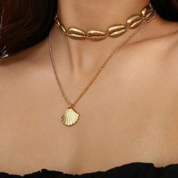 OOMPH Gold-Toned Layered Necklace-15