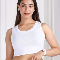 Mlada Round Neck Regular Fit Sleeveless Cotton Ribbed Top-picture-38
