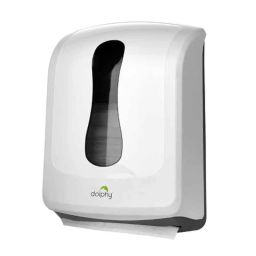Dolphy White Multifold Hand Towel Paper Dispenser, DPDR0014-29