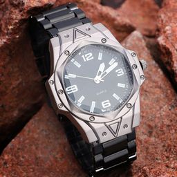 French Accent Men Printed Dial & Stainless Steel Bracelet Style Straps Analogue Watch SS25_FAWC1012-image-95