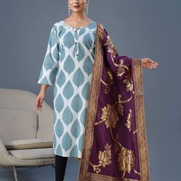 flaher Ethnic Motifs Woven Design Dupatta with Zari-picture-26