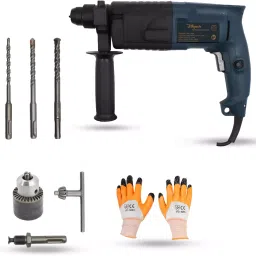 Hillgrove Chuck Size 20 mm Hammer Impact Drill kit with 3 Bits 750 W, HGCM736M1-picture-4