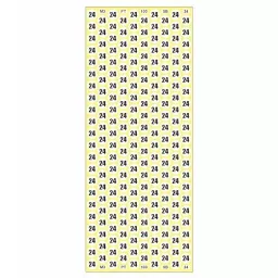 Sticker Bazaar M3 Number 24 Printed Labels 12 mm Dia 5100 Labels (Pack of 5) image 2