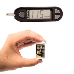 artsy Control D Blood Glucose Meter with 25 Test Strips image 2
