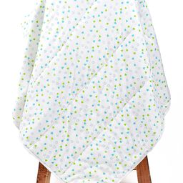 Mom's Home Organic Cotton Baby Quilt Heart Print - Green-image-46