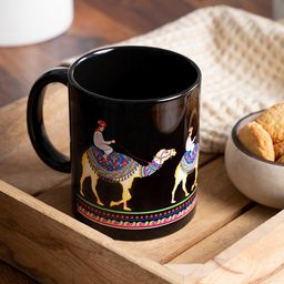 Kolorobia Royal Camel Black Mug - 325 ml-14