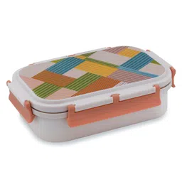 ATTRO Magnus Inner Steel & Outer Plastic BPA Free Insulated Lunch Box - Beige-picture-35