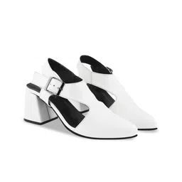 Stylestry Block Sandals with Bows-42