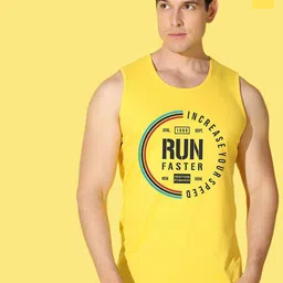 WOOSTRO 2-Pc Printed Odour-Free Cotton Innerwear Vests VWS26(BKLN YELLOW)(RUN YELLOW)-image-81