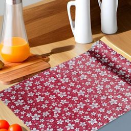 REVEXO Pink & White Printed Water-Resistant Shelf Liner-15