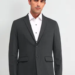 Arrow Striped Single-Breasted Formal Blazer-picture-31