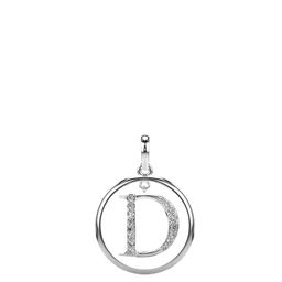 VALANOVA 18K White Gold 0.22 Ct Lab Grown Diamond Alphabet D Pendant-image-8