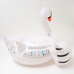 SUNNYLiFE  Inflatable Luxe Ride-On Float Swan - White image 4