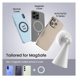 Portronics POR-2927 Mogun 5 Compatible with Magsafe only, Magnetic Universal Phone Holder, Ideal for Desks, 360 Rotation & 180 Pivot, Sturdy Build Material, Strong Magnetism (White) image 4