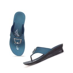 PENNEN Women Printed Wedge Heel Sandals-16