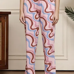 Kanvin Printed Mid-Rise Lounge Pants-image-48