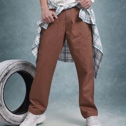 The Roadster Life Co. Men Straight Fit Pure Cotton Cargos-image-40
