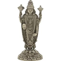 Sri Jagdamba Pearls 800 Silver Garuda Balaji Idol - 5 gm-image-11