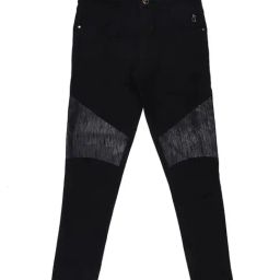 Gini & Jony Kids Black Textured Jeans-image-48