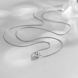 MYKI Silver-Plated Beaded Chain-46