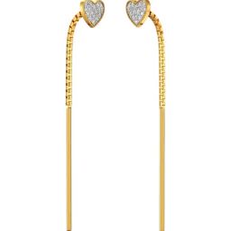 Joyalukkas 22k Yellow Gold Timeless Heart Earrings for Women-image-10