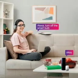 HomeMate Wi-Fi RGB, CCT 9 Watt Smart LED Bulb Compatible with Alexa, Google Assistant & Siri (Multi) image 4