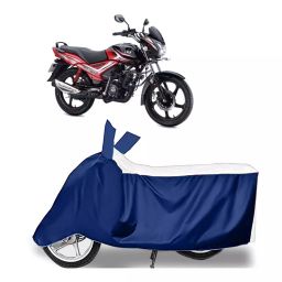 Auto Pearl Two Wheeler Cover for TVS Star City BS6 - White, Blue-image-71