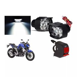 Cartronics 9 Led Shilon Fog Light White With On/Off Swich For Yamaha FZ 25-20
