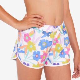 Olaian By Decathlon Girls White Surfing Swim Shorts-image-54