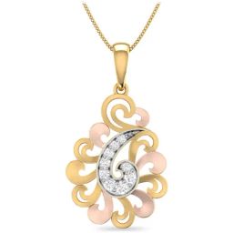 PC Jeweller Cuanaic 18k Gold Pendant without Chain for Women-image-65