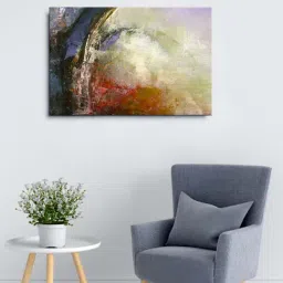 999store Multicolor Colourful Acrylic Abstract Framed Canvas Painting-12