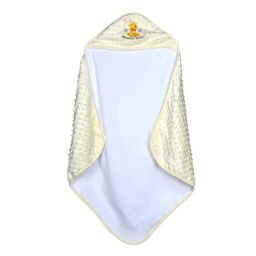 Baby Moo Giraffe White Hooded Bubble Blanket-image-5