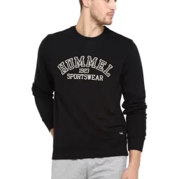 Hummel Black Full Sleeves Round Neck Sweatshirt-image-13