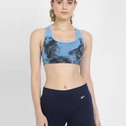 Reebok Blue Printed Sports Bra-image-67